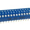 Dip switch x12 niebieski