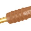 Wtyk testowy Męski Połączenie lutowane typ Złącze testowe Brązowy 10A Staubli rozmiar 2mm