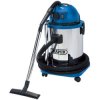 Draper 1400w 50l 230V Wet & Dry Vacuum Cleaner with S/s Tank & 230V Ptool Socket