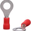 Insulated ring cable lug, 0.5-1.5 mm², 6.5 mm, M6, red, 22C443
