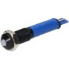 R-TECH 656964 Panel Indicator 6mm Domed 12V Whi Black Plated Brass