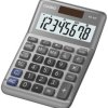 Casio MS-80F Kalkulator stołowy szary Wyświetlacz: 8 bateryjne, energią słoneczną (S x W x G) 101 x 148.5 x 27.6 mm