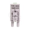 Moduł sygnalizacyjny LV LED zielony+warystor V 110-230 V AC/DC M93G szary 854860