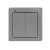 Deco Nadajnik 2-Klawiszowy 4-Kanałowy Do Systemu Exta Free Szary Mat 27Def-2