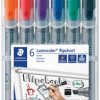 Marker do flipchartu Staedtler Lumocolor® flipchart marker 356 B 356 B WP6 2 - 5 mm czarny, niebieski, czerwony, zielony