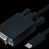 04.11.20 Cable, USB-C to VGA, 1080p 60 Hz, black, connectors 1 m