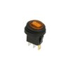 Przełącznik A605/Y ON-OFF Yellow 1-Torowy Hermet. Żółty 6A Podśw.12V