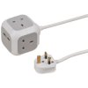 Brennenstuhl 1150103 ALEA 3 Way + USB Socket Cube Block 3m