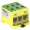 Złączka szynowa 3-torowa Al/Cu 6-95mm2 490A 1500V na TH35 żółto-zielony OTL95-3 MOREK