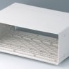 19 inch enclosure, 63 HP, (W x H x D) 367 x 143 x 250 mm, ABS, gray white, A0236070