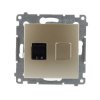 Gniazdo komputerowe RJ45 pojedyncze złoty mat D61.01/44 Kontakt Simon54
