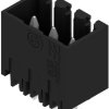 Pin header, 3 pole, pitch 3.5 mm, straight, black, 2484610000