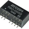 Konwerter DC/DC RSO, Uwe 9V dc, Uwe 4.5V, Uwy 5V dc, Recom 200 mA 1 W -40 °C 85 °C Otwór przelotowy