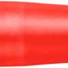 Screw-clamping adapter, 4 mm plug, spreadable to 4 mm socket, red, CAT II, SURB 2112 NI / RT