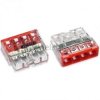 Złącza Wago 4x2,5mm, czerwona