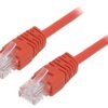 Patch cord U/UTP, Cat 5e, RJ45 wtyk z obu stron, linka, CCA, 5m PP12-5M/R