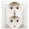 Impresja Gniazdo Podwójne Z/U Schuko Ecrue Gp-2Ys/27
