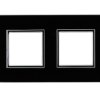 DANTE Ramka 2 podwójna czarny chrom 4509182 KOS