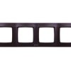 Karo Ramka Poczwórna Do Łączników Ip44 Czekoladowy Metalik Rh-4S/40