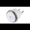 Lampka nocna wtykowa LED z czujnikiem zmierzchowym biała P3306
