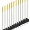 Pin header, 12 pole, pitch 2.54 mm, straight, black, 10048995