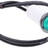 Lampka kontrolna do montażu panelowego 230V ac, zielona 12.7mm Neonowy Chrom Wyprowadzenia Arcolectric (Bulgin) Ltd