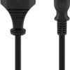 Kabel zasilający EURO (radiowy) CEE 7/16 - C7, 1,8m czarny 51322