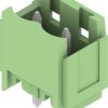 Pin header, 2 pole, pitch 5.08 mm, straight, green, 1409360000