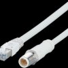 Sensor actuator cable, M12 cable plug, straight, D to RJ45 plug, straight, 4 pole, 1 m, mPPE, gray, 1.5 A, EVF550