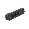 Mediaport Indesk Simon 480: 3x250V, USB A-C, czarny
