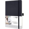 Sigel CO309 CONCEPTUM Notebook Dotted Black 97 Sheets A5 Paper Pads Labels