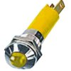 Lampka kontrolna do montażu panelowego 24V, Żółta 8mm LED Chrom Końcówka lutownicza CML Innovative Technologies