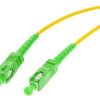 PATCHCORD ŚWIATŁOWODOWY SM 1M SIMPLEX 9/125, SC/APC-SC/APC 3MM