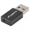 Adapter OTG Przejściówka USB 3.1 A / typ-C (wtyk / gniazdo) Lanberg