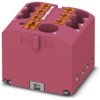 Distribution block, push-in connection, 0.14-4.0 mm², 7 pole, 24 A, 6 kV, pink, 3273477