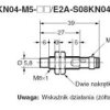 E2A-S08KN04-M5-B1, Czujnik indukcyjny, M8x1, PNP/NO, sr=4mm złącze M8x1, dł. obudowy 39mm, czoło odkryte, obudowa stal szlachetn