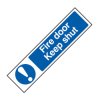 Scan 5004 Fire Door Keep Shut - PVC 200 x 50mm