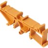 DIN rail clamp, PA, (W x H x D) 17.5 x 79.2 x 26.6 mm, orange, for enclosure, 1324460000