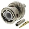 Złącze BNC, 50, Męski, Połączenie zagniatane, Montaż na kablu