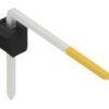 Pin header, 1 pole, pitch 2.54 mm, angled, black, SL31311S