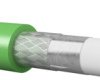 Video cable 75 Ohm HFV 0.6/2.8 AF FRNC, green