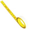 Taśma pomiarowa samoprzylepna 3m / 13mm stalowa żółta MEDID