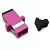 Adapter światłowodowy MM SC/UPC-SC/UPC simplex OM4 magenta NEKU