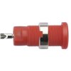 Gniazdo bananowe Żeński Połączenie lutowane typ Gniazdo bananowe Czerwony 10A Schutzinger rozmiar 2mm