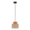Lampa Wisząca Dwukolorowa Duo Juta Orange Na E27 3255 Tk Lighting