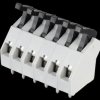 AST0450604 6-pin spring loaded terminal, 5-mm pin spacing, 45°
