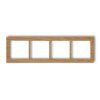 DECO Ramka poczwórna - drewno (dąb) dąb DRD-4F