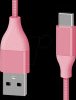 217085 Sync & charging cable, USB-A ->USB-C™, 1.5, pink