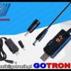 Przetwornica napięcia z USB na 9V lub 12V z woltomierzem
