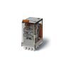 Przekaźnik miniaturowy 4P 7A 110V DC, przycisk testujący, LED + dioda, mechaniczny wskaźnik zadziałania 55.34.9.110.0094